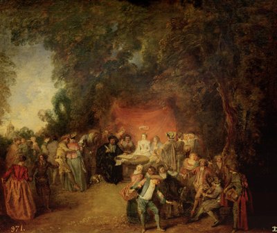 Der Ehevertrag, ca. 1712-13 von Jean Antoine Watteau